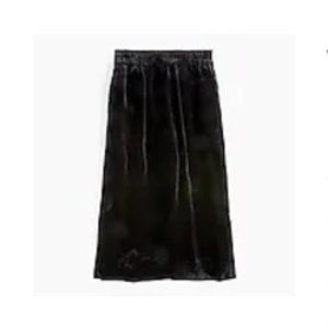 NWT J. Crew Velvet Pull On Skirt